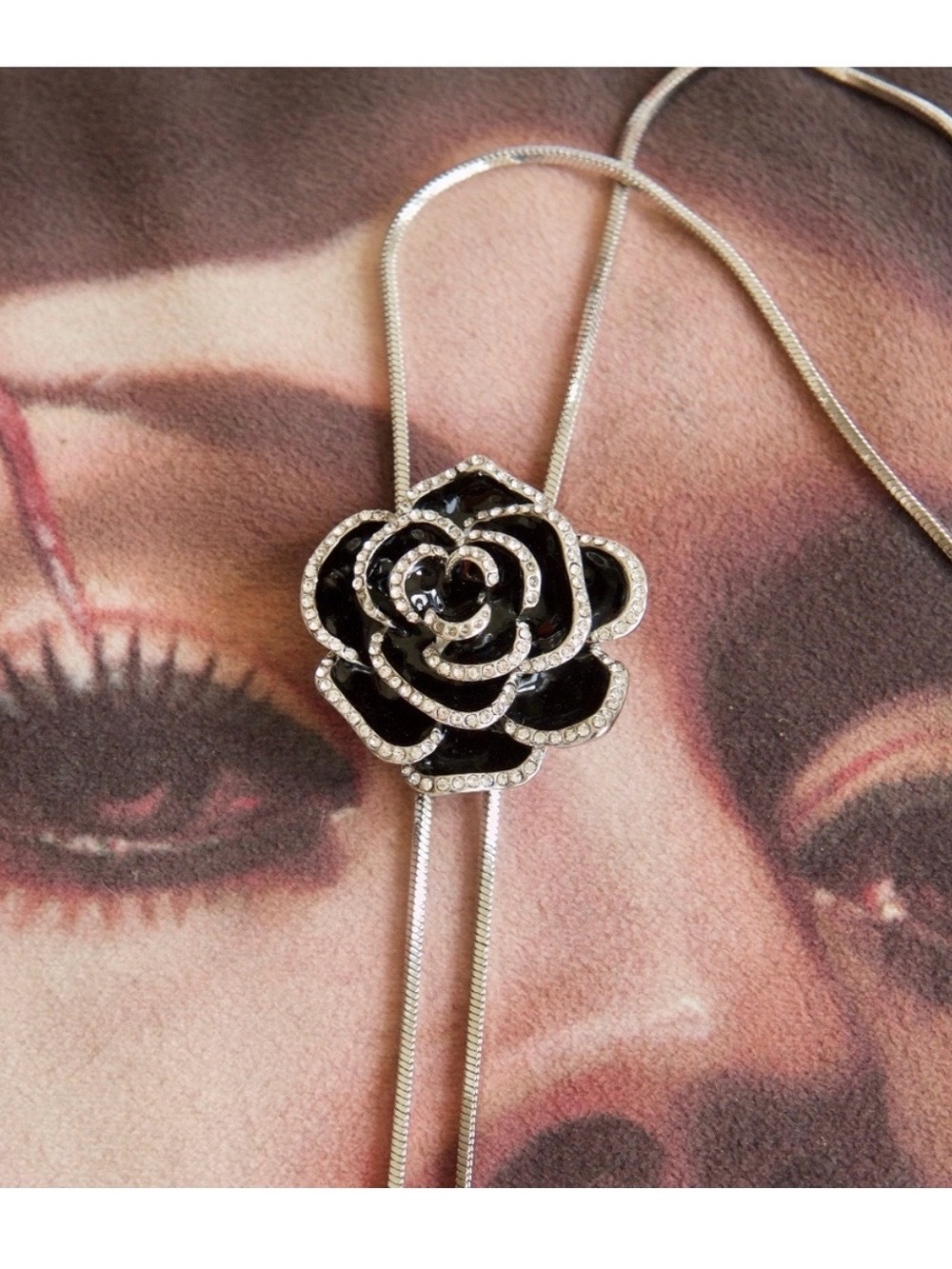 14kt Gold Dipped Swarovski
Flower Necklace